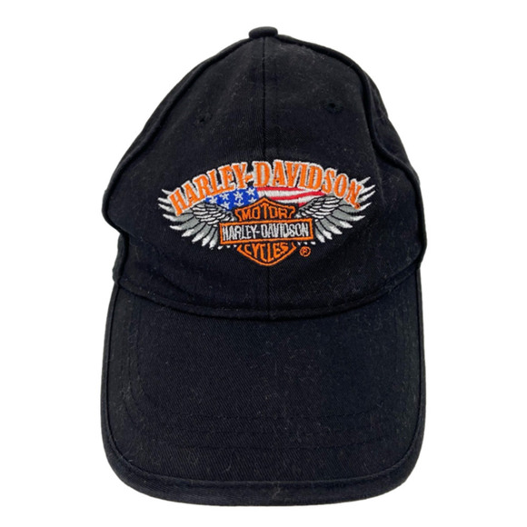 Harley-Davidson Baseball Cap Snap Back Hat Adjustable Fit Adult One Size Black - Picture 1 of 8